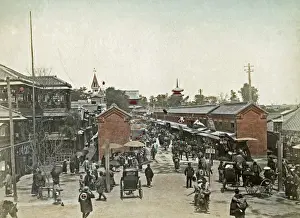 Asakusa Prints: Street scene, Asakusa, Tokyo, Japan