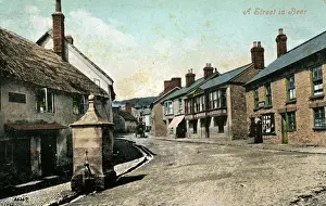 Sidmouth Prints: Street Scene, Beer, Devon