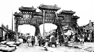 Street scene, Beijing, China, early 1900s