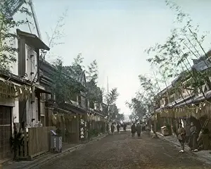 Street scene, Bentendori, Yokohama, Japan
