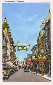 Street scene, Chinatown, San Francisco, California, USA
