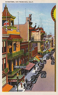 Images Dated 28th September 2015: Street scene, Chinatown, San Francisco, California, USA