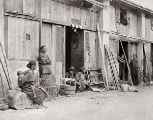 Street scene, Chinese quarter, Hong Kong, c. 1870