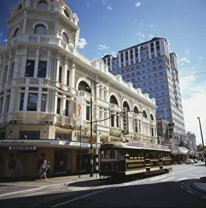 Street scene in Christchurch, South Island, New Zealand
