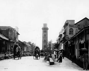 Street scene in Colombo, Ceylon (Sri Lanka)