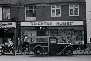 Decorating Gallery: Street scene with decorating store, Brighter Homes
