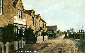Burnham Prints: Street Scene, East Brent, Somerset