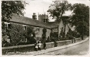 Plague Prints: Street Scene, Eyam, Derbyshire