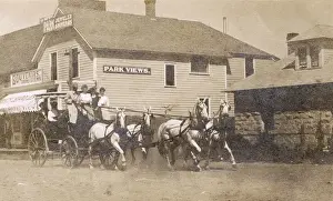 Souvenirs Prints: Street scene in Gardiner, Montana, USA