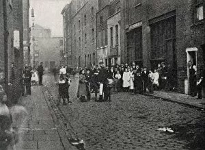 Workhouses Gallery: Street scene in Hoxton, East End of London