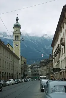 Cobble Stones Prints: Street scene in Innsbruck, Austria