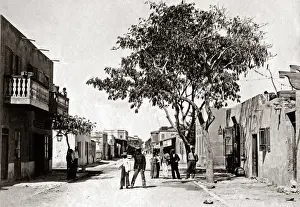 Street scene, Ismalia, Egypt, circa 1880s