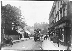 Kensington Prints: Street scene in Kensington, London