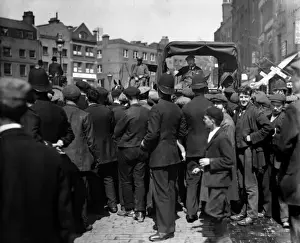 Carmen Prints: Street scene during the London Dock Strike