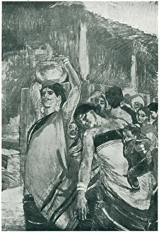 Northeastern Prints: Street Scene At Madura