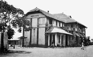 Images Dated 16th June 2016: Street scene in Morogoro, East Africa, WW1