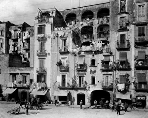 Neapolitan Prints: Street scene, Naples, Italy