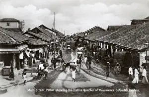 Street scene, Pettah, Colombo, Ceylon (Sri Lanka)