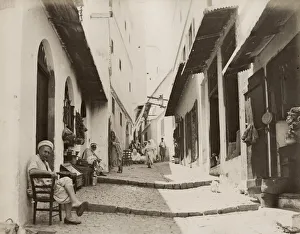 Alley Gallery: Street scene, probably Algiers, Algeria
