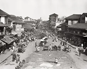Street scene, probably Bombay, Mumbai, India