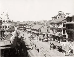 Street scene, probably Bombay, Mumbai, India