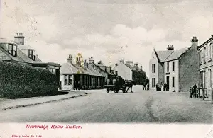Midlothian Prints: Street Scene, Ratho Station, Midlothian