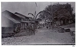 Advance Collection: Street scene in Rhenock, Sikkim, India, from a fascinating album which reveals new details on a