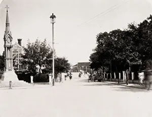 Street scene in Shanghai, China, c. 1890 s