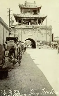 Gates Prints: A street scene in Tientsin (Tianjin), China