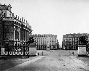 Turin Prints: Street scene, Turin, Italy
