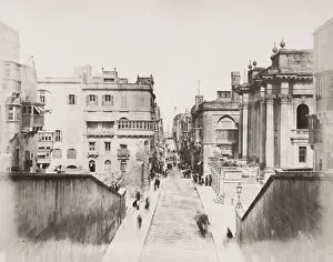 Street scene in Valletta, Malta