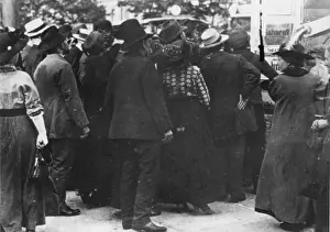Street scene in Vienna, Austria, beginning of WW1
