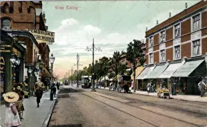 Ealing Prints: Street Scene, West Ealing, London