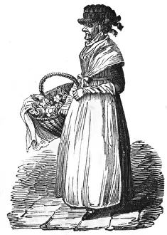 Sells Prints: Street seller of flowers, c. 1820