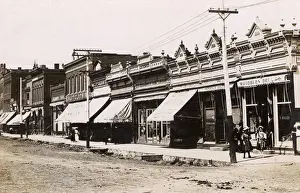 Sunshades Prints: Street of shops in Osceola, Iowa, USA