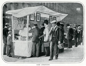 Images Dated 13th November 2019: Street stall - iced lemonade 1900