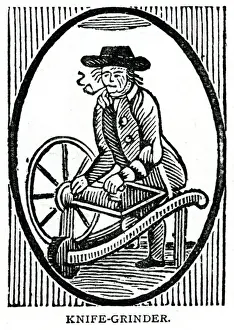 Grinder Prints: Street trade - knife grinder