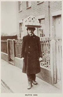 Images Dated 24th December 2019: Street trade - muffin man