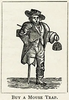 Crippled Prints: Street trader, selling mouse traps