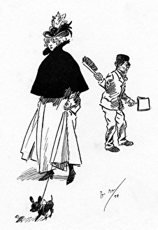 Street Urchin offers appraisal of passing pretty lady Street Urchin offers appraisal of passing pretty lady