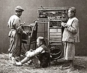 Street vendor, China circa 1880