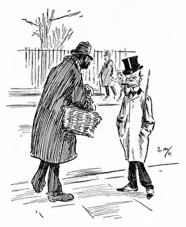 Ugly Prints: Street Vendor selling Nuts to Gentleman with a Simian Visage