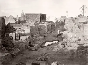 Street view in Damascus Syria c. 1861