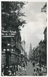 Guadalajara Prints: Street view in Guadalajara, Jalisco, Mexico