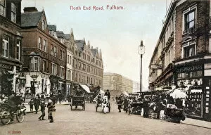 Traders Gallery: Street view of North End Road, Fulham, SW London