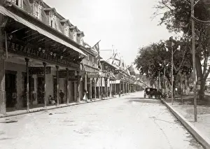 Street view, Port of Spain, Trinidad, West Indies, circa 190