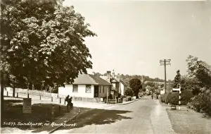 Street view in Sandhurst, near Hawkhurst, Kent