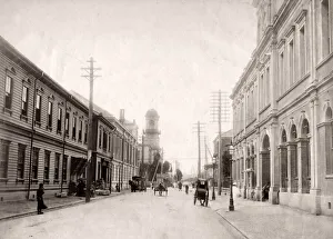 Street in Yokohama Japan, c. 1890