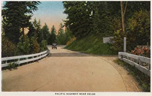 Highway Prints: Stretch of road near Kelso, Pacific Highway, USA Date: 1929