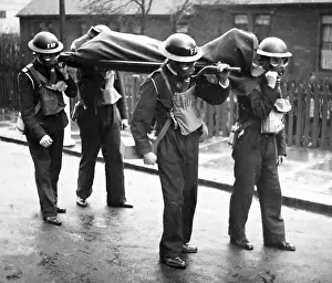 Stretcher carrying technique, ARP training exercise